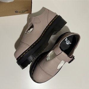 Dr. Marten Bethan Pisa Leather Platform Mary Jane Shoes